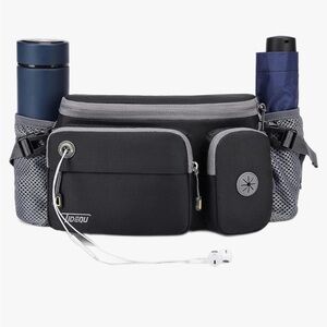 TUDEQU Hiking Waist Packs Fanny Pack with 2 Hidden Bottle Holders